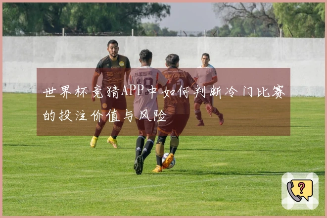 世界杯竞猜APP中如何判断冷门比赛的投注价值与风险